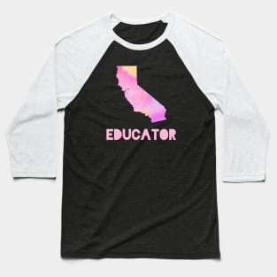 California Educator Baseball T-Shirt